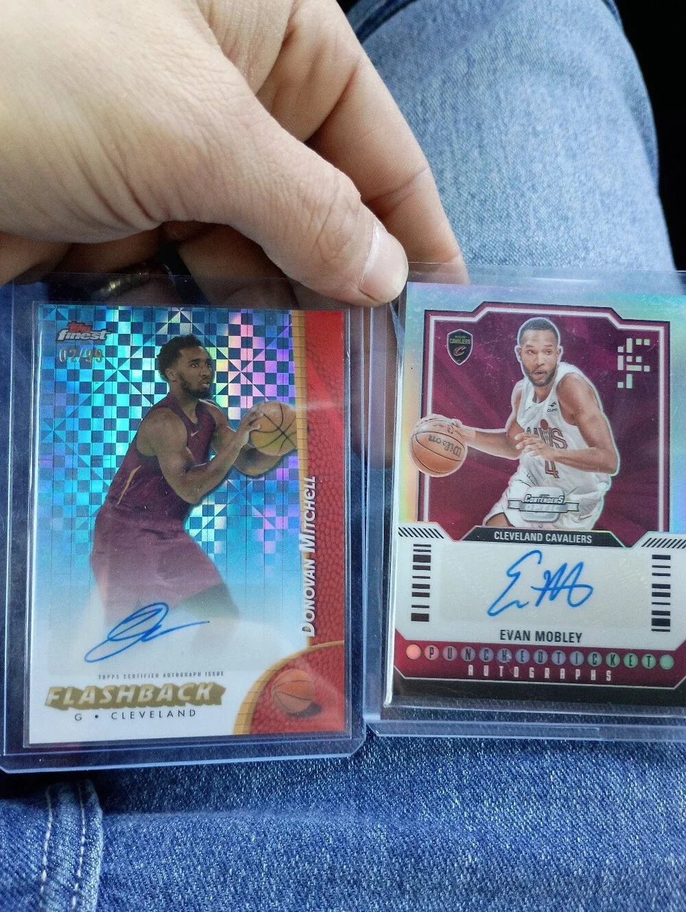 Evan Mobley & Donovan Mitchell Cleveland Cavaliers Autograph Basketball Cards